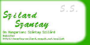 szilard szantay business card
